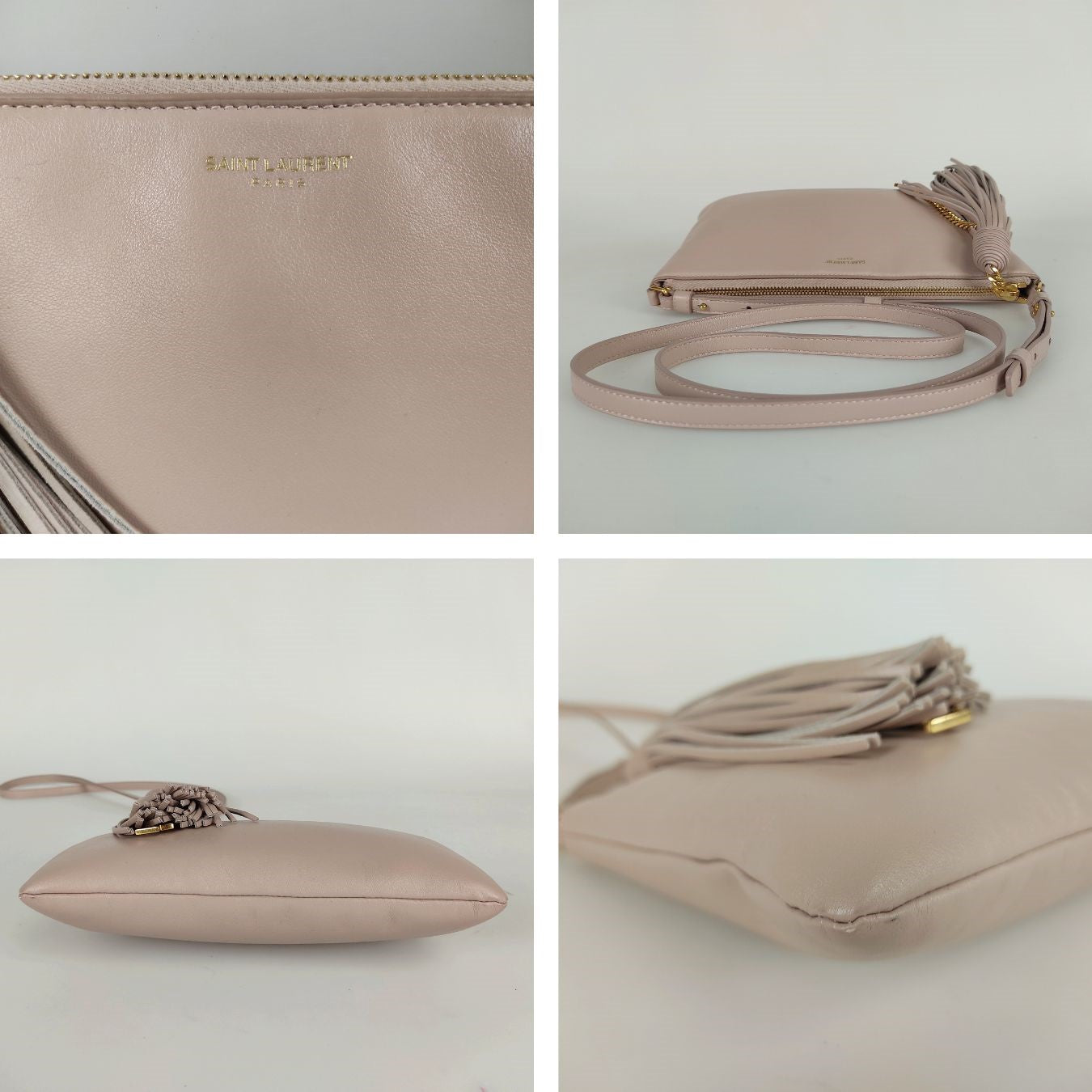 SAINT LAURENT Saint Laurent camera shoulder bag with logo in pink leather