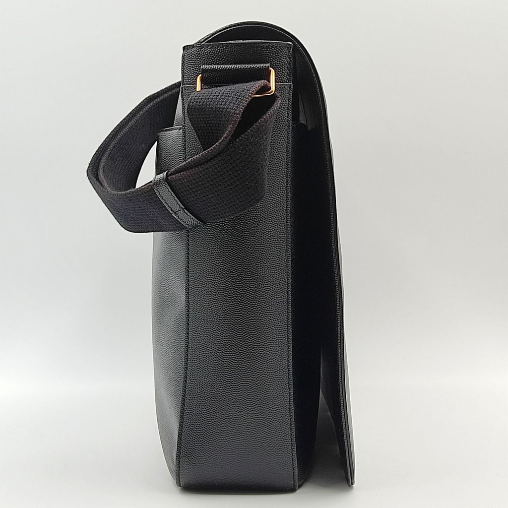 SAINT LAURENT Saint Laurent business shoulder bag in black leather
