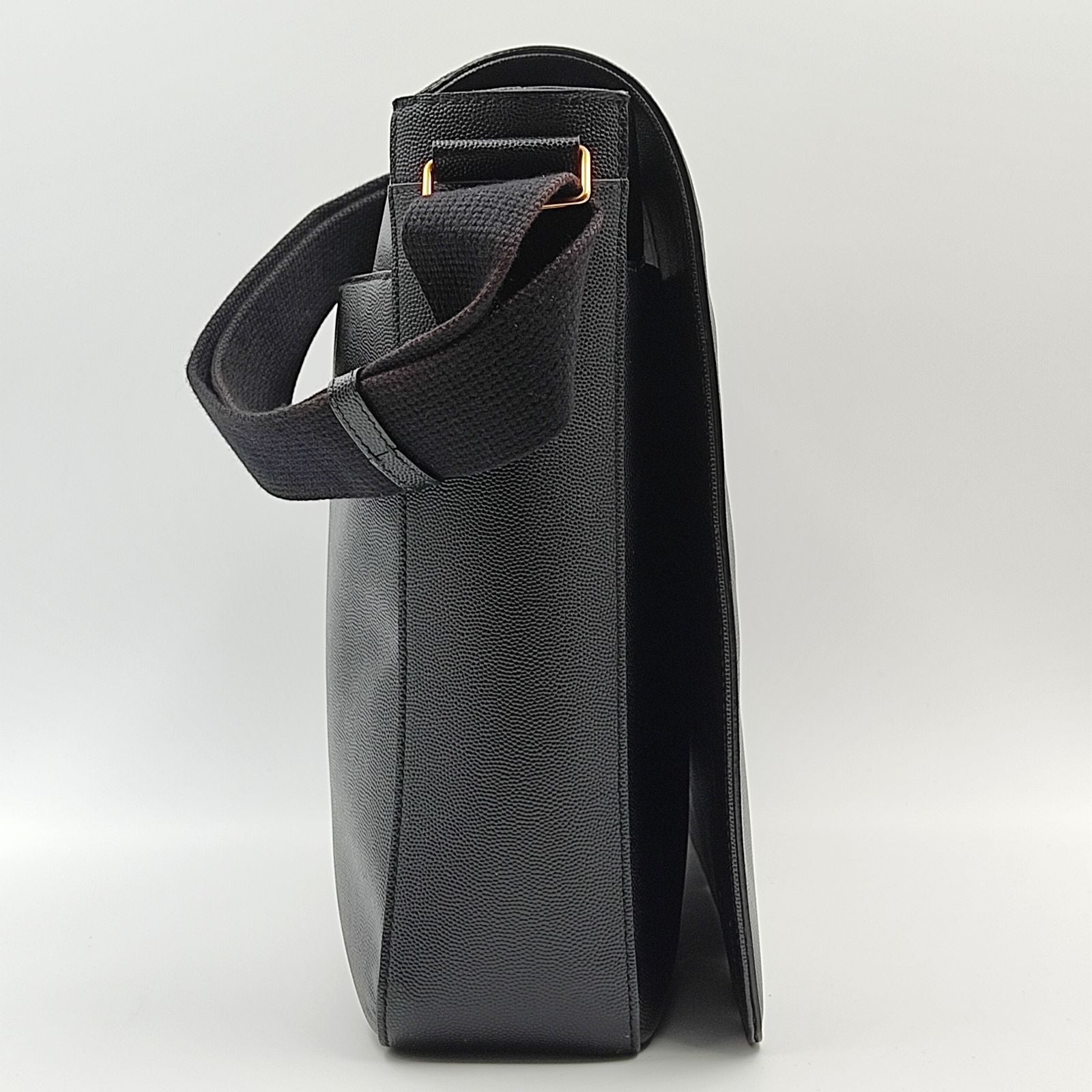 SAINT LAURENT Saint Laurent business shoulder bag in black leather