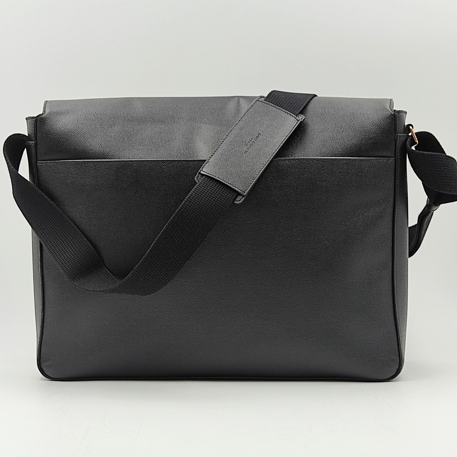 SAINT LAURENT Saint Laurent business shoulder bag in black leather