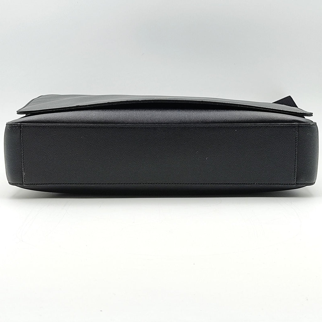 SAINT LAURENT Saint Laurent business shoulder bag in black leather