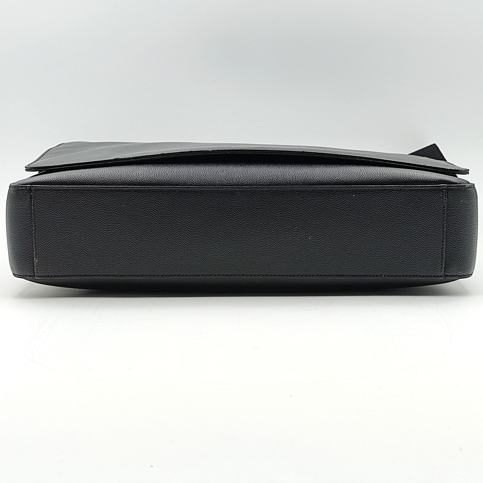 SAINT LAURENT Saint Laurent business shoulder bag in black leather