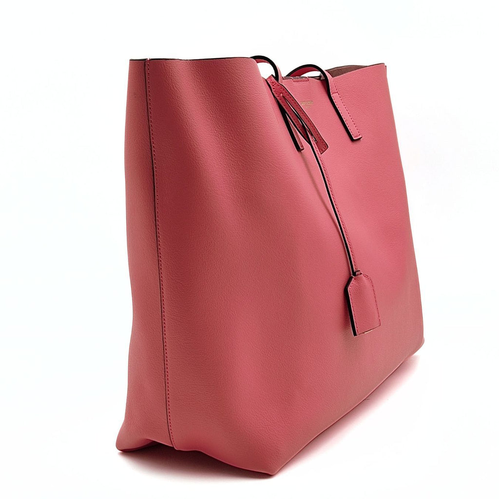 SAINT LAURENT Saint Laurent shopper bag with pochette in pink leather
