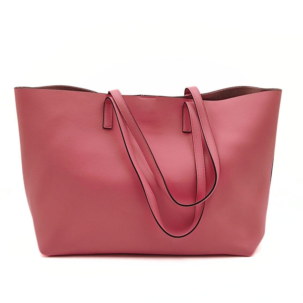 SAINT LAURENT Saint Laurent shopper bag with pochette in pink leather