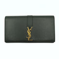 SAINT LAURENT Saint Laurent Uptown wallet in green leather