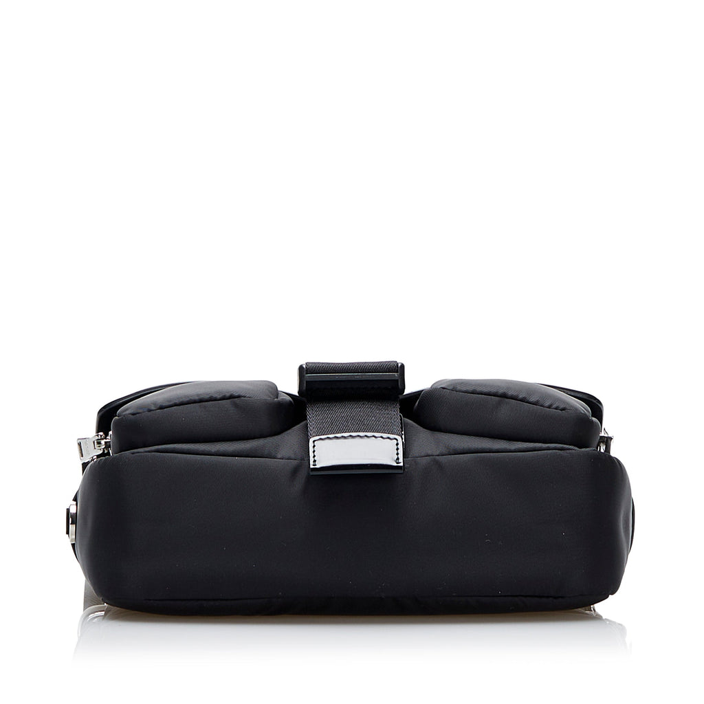 PRADA Re-Nylon & Spazzolato Pocket Crossbody Crossbody Bag