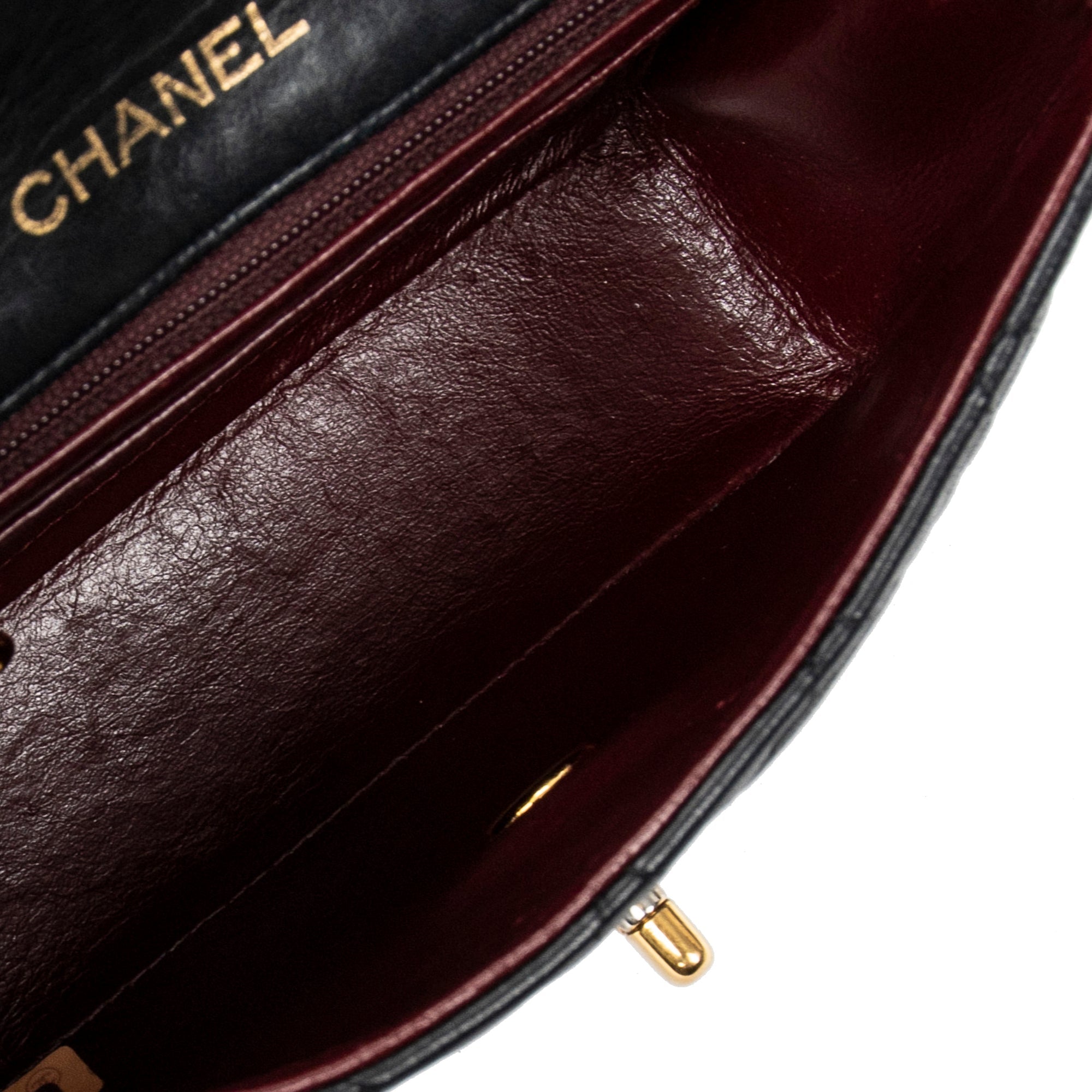 CHANEL Mini Classic Lambskin Square Single Flap Crossbody Bag