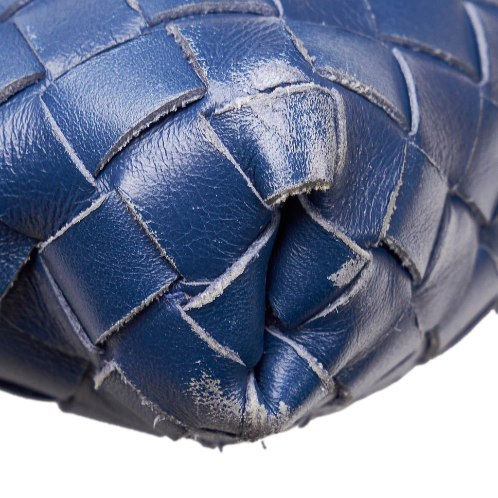 Bottega Veneta Intrecciato Crossbody Bag Blue