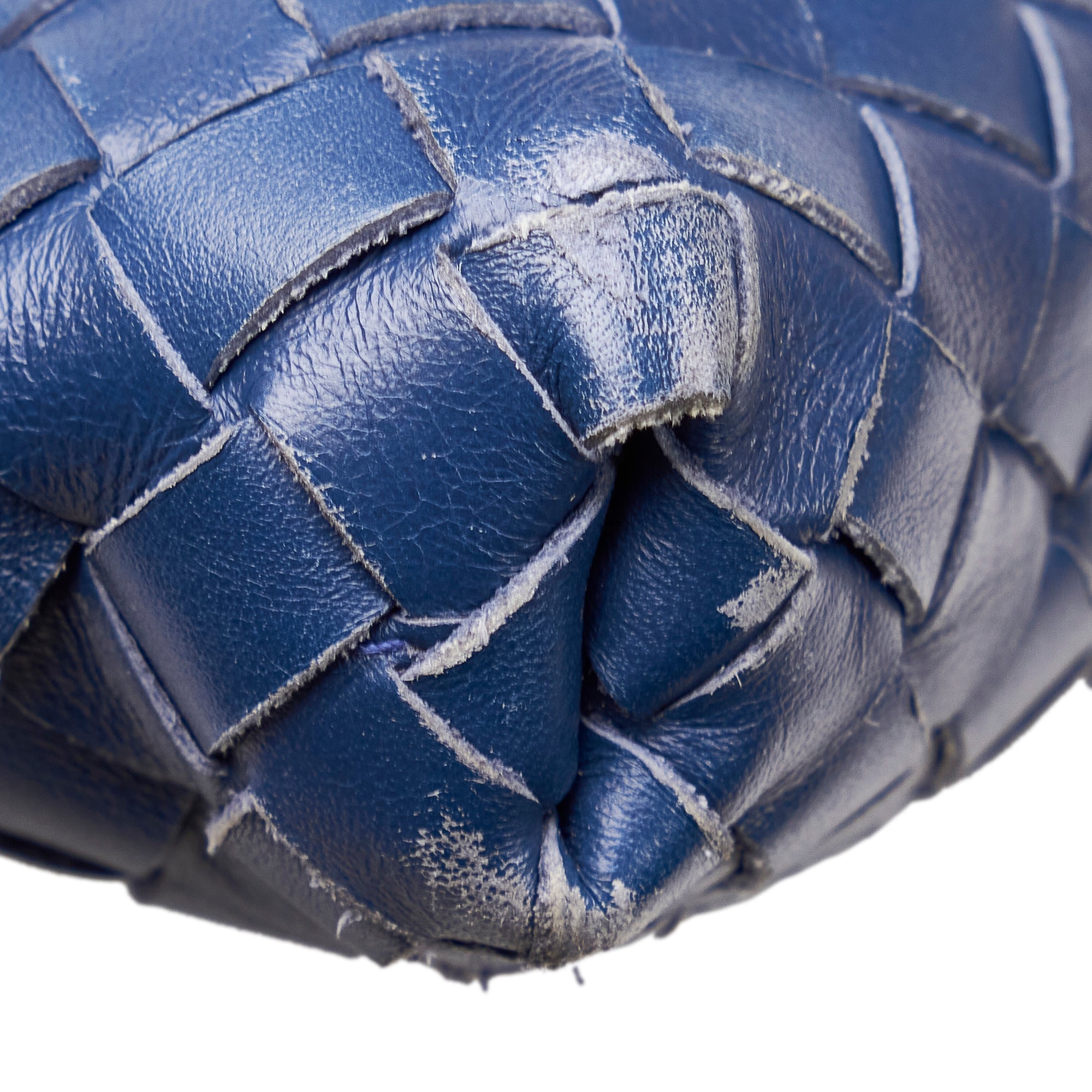 Bottega Veneta Intrecciato Crossbody Bag Blue