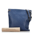 Bottega Veneta Intrecciato Crossbody Bag Blue
