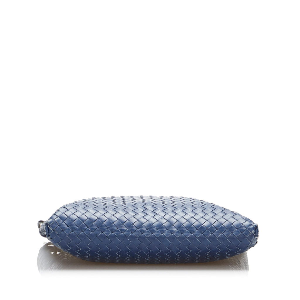 Bottega Veneta Intrecciato Crossbody Bag Blue