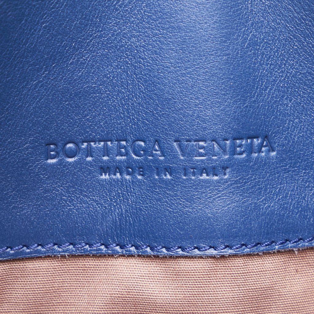 Bottega Veneta Intrecciato Crossbody Bag Blue