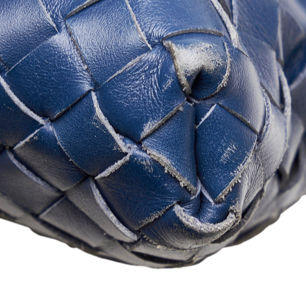 Bottega Veneta Intrecciato Crossbody Bag Blue