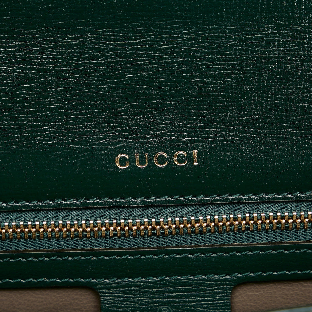 Gucci Sylvie 1969 Top Handle Bag Green