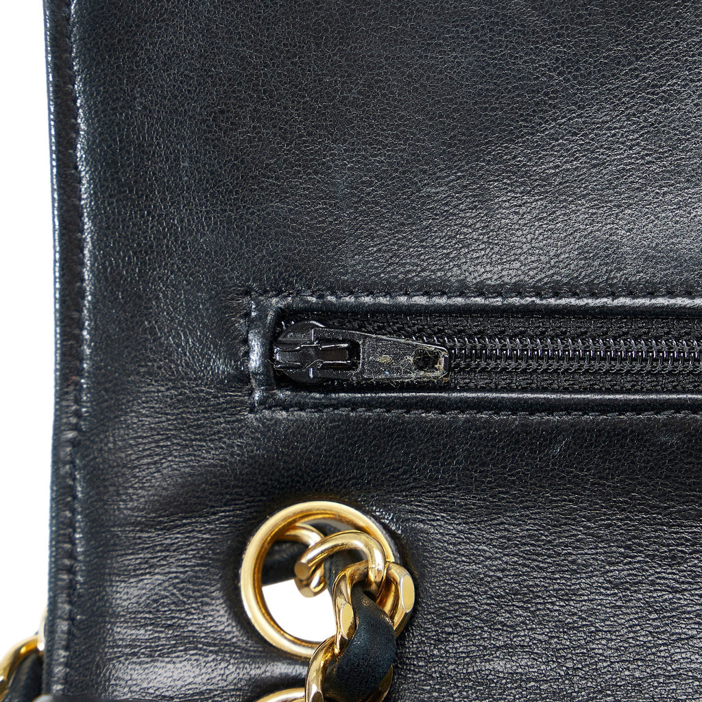 CHANEL Quilted Lambskin Double Flap Bag