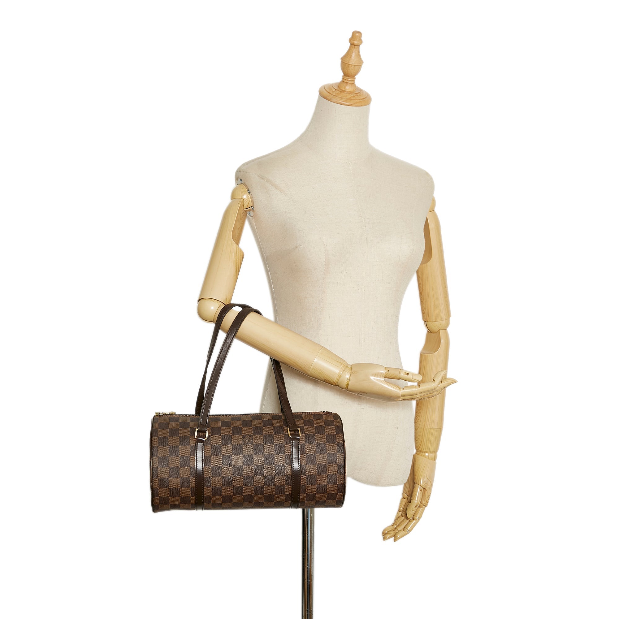 Louis Vuitton Damier Ebene Papillon 30 Shoulder Bag