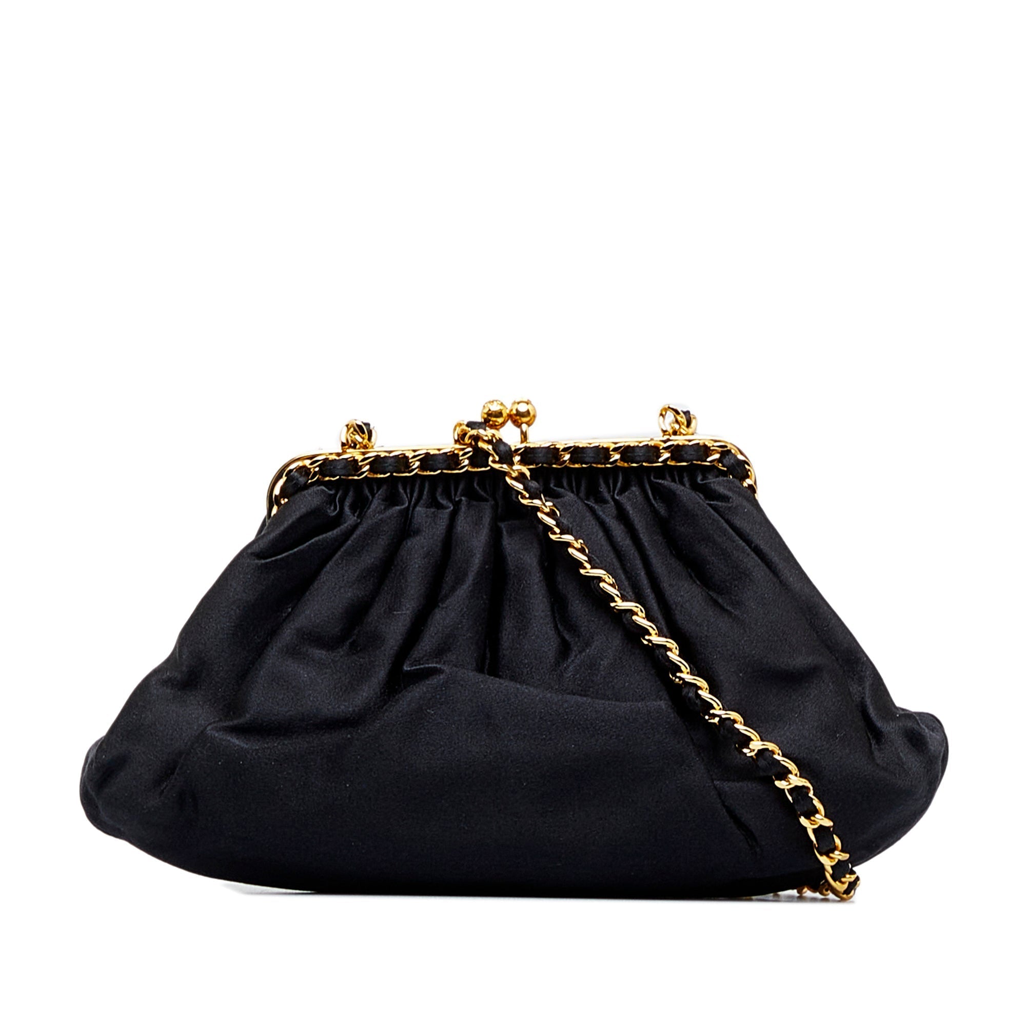 CHANEL Satin Frame Crossbody Bag