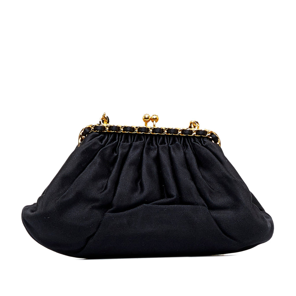 CHANEL Satin Frame Crossbody Bag