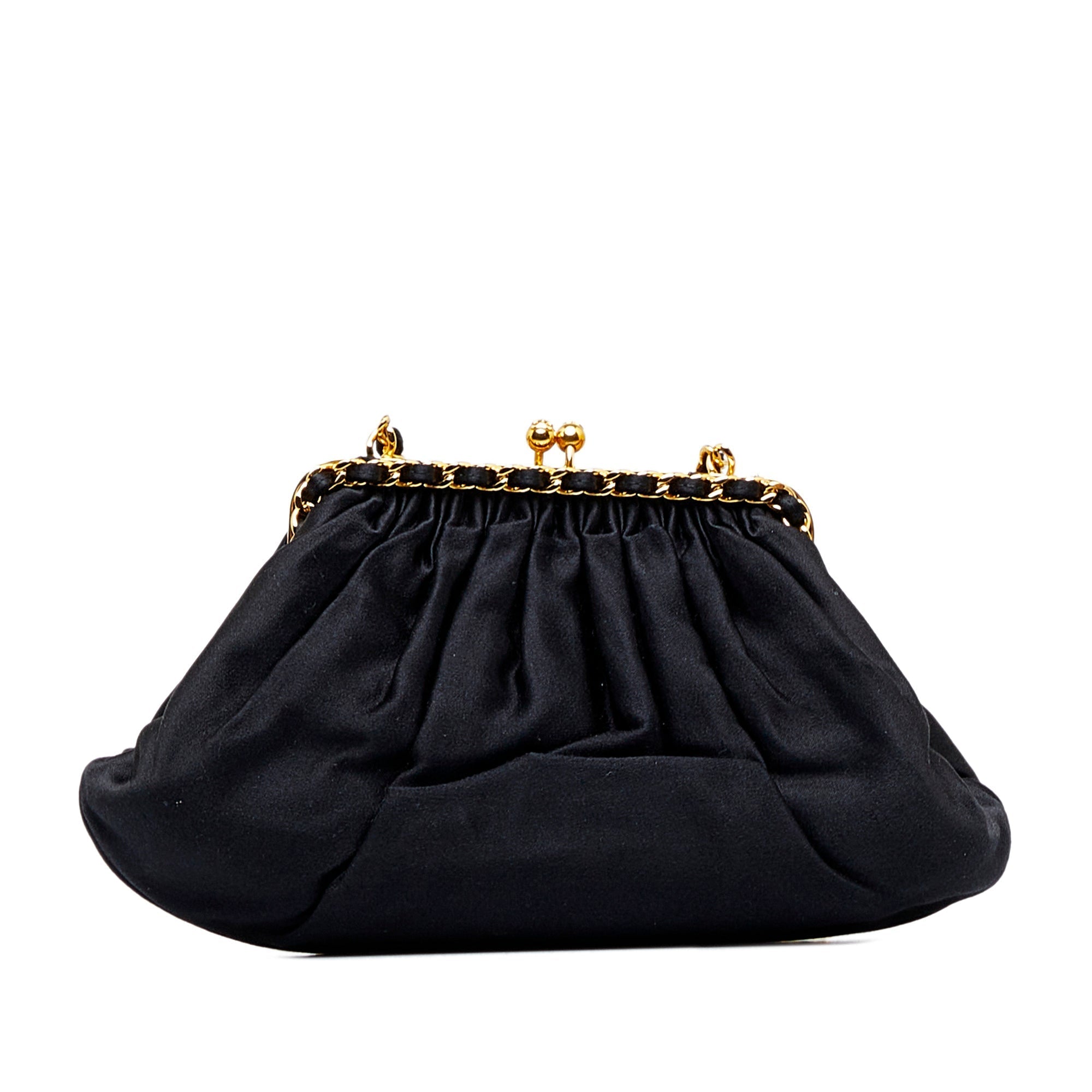 CHANEL Satin Frame Crossbody Bag