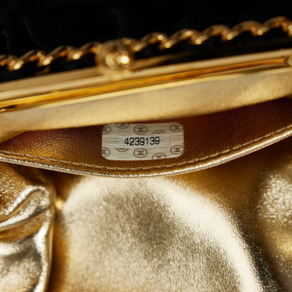 CHANEL Satin Frame Crossbody Bag