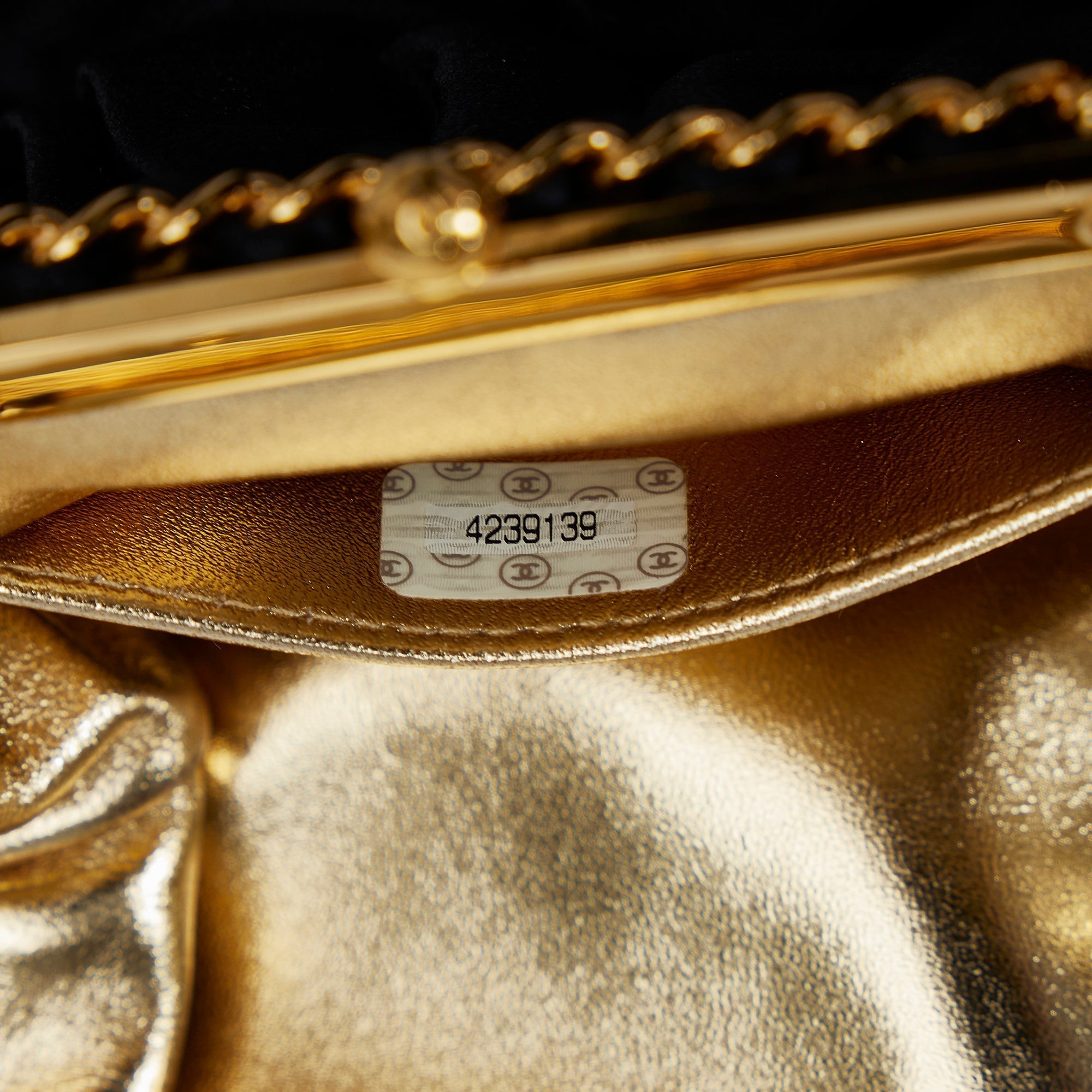 CHANEL Satin Frame Crossbody Bag