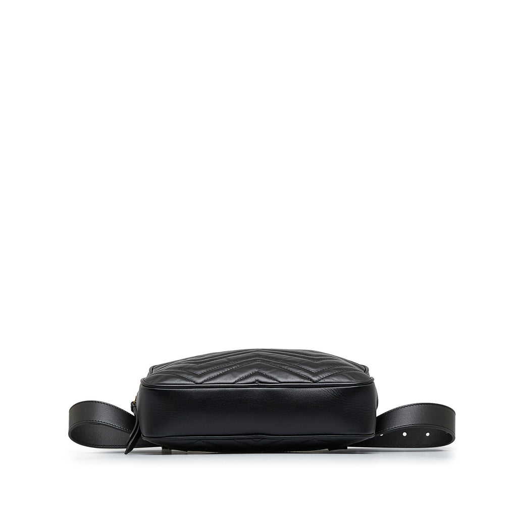 Gucci GG Marmont Square Belt Bag Black Matelassé
