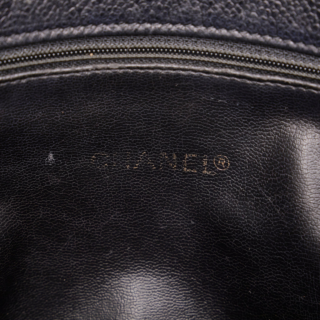CHANEL CC Caviar Leather Shoulder Bag