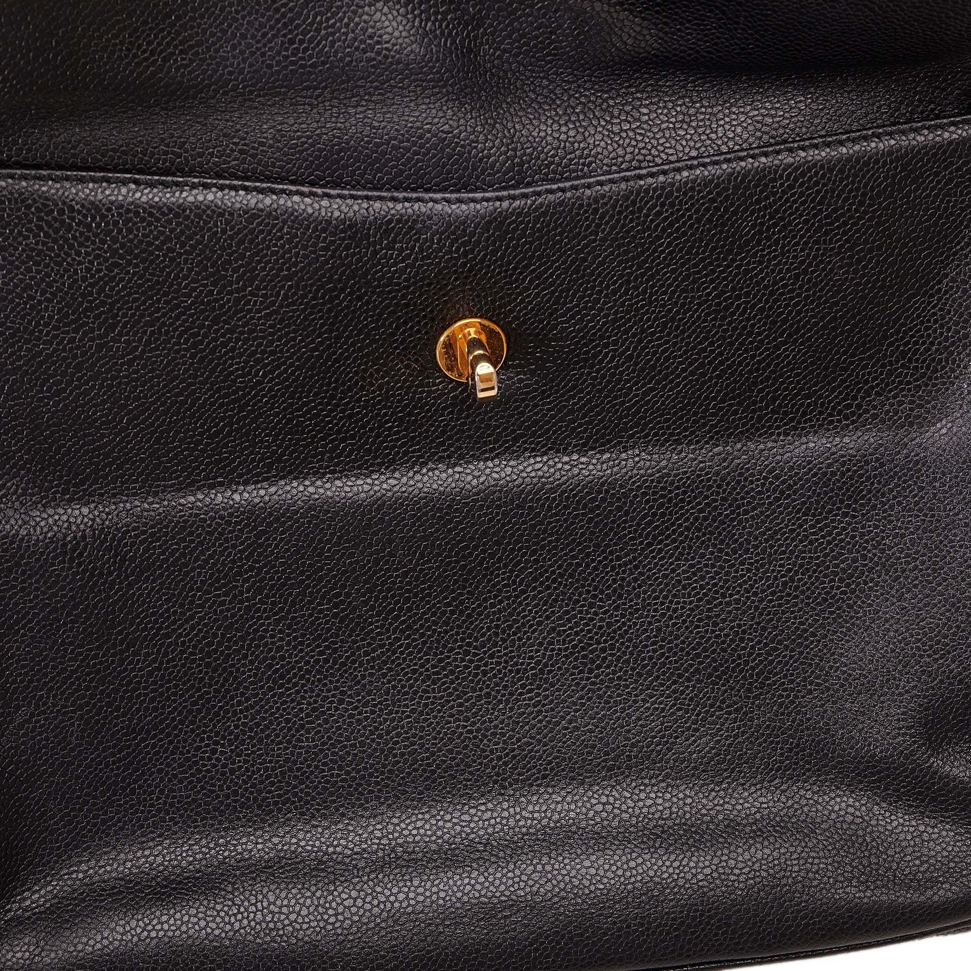 CHANEL CC Caviar Leather Shoulder Bag