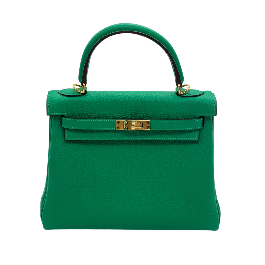 Hermes Kelly II 25 Retourne Veau Togo Perso Menthe