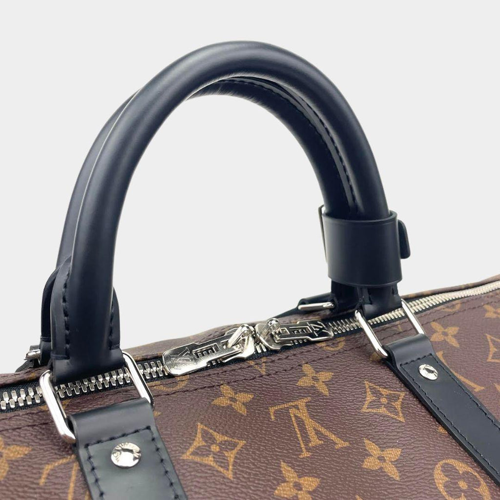 LOUIS VUITTON Monogram Macassar Keepall Bandoulière 55