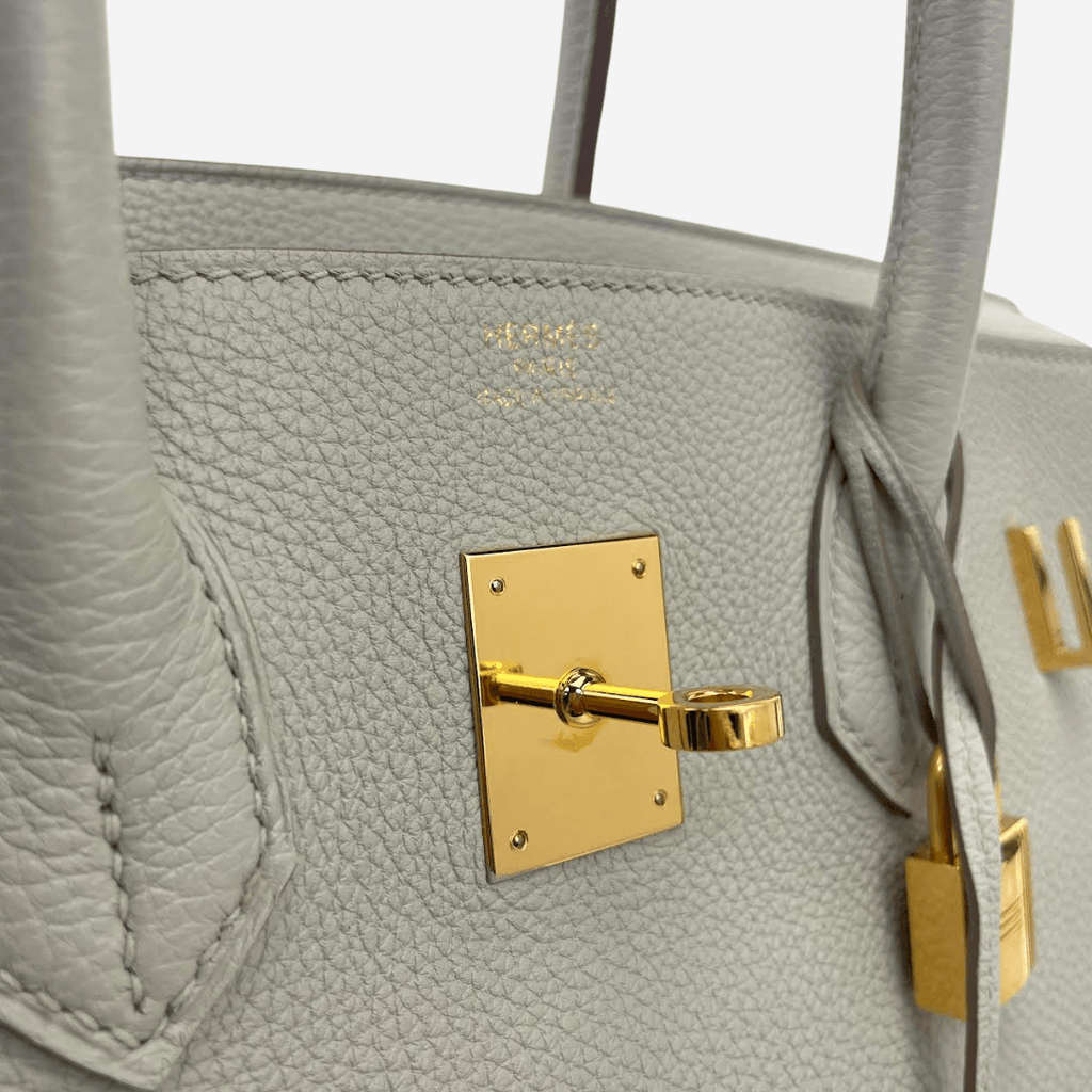 HERMÈS Togo Birkin 35 Gris Perle Pearl Gray w/Gold
