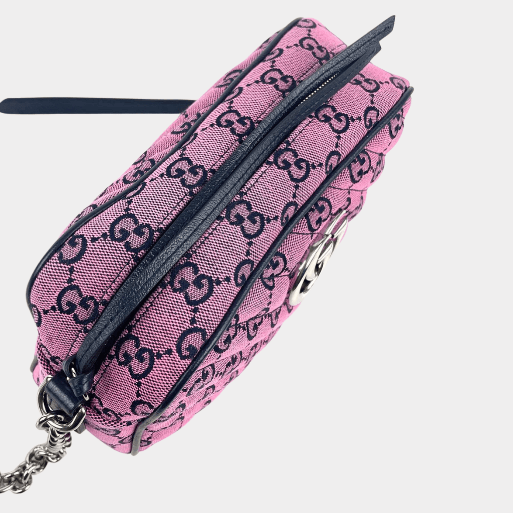 GUCCI Marmont Quilted Canvas Shoulderbag - Pink
