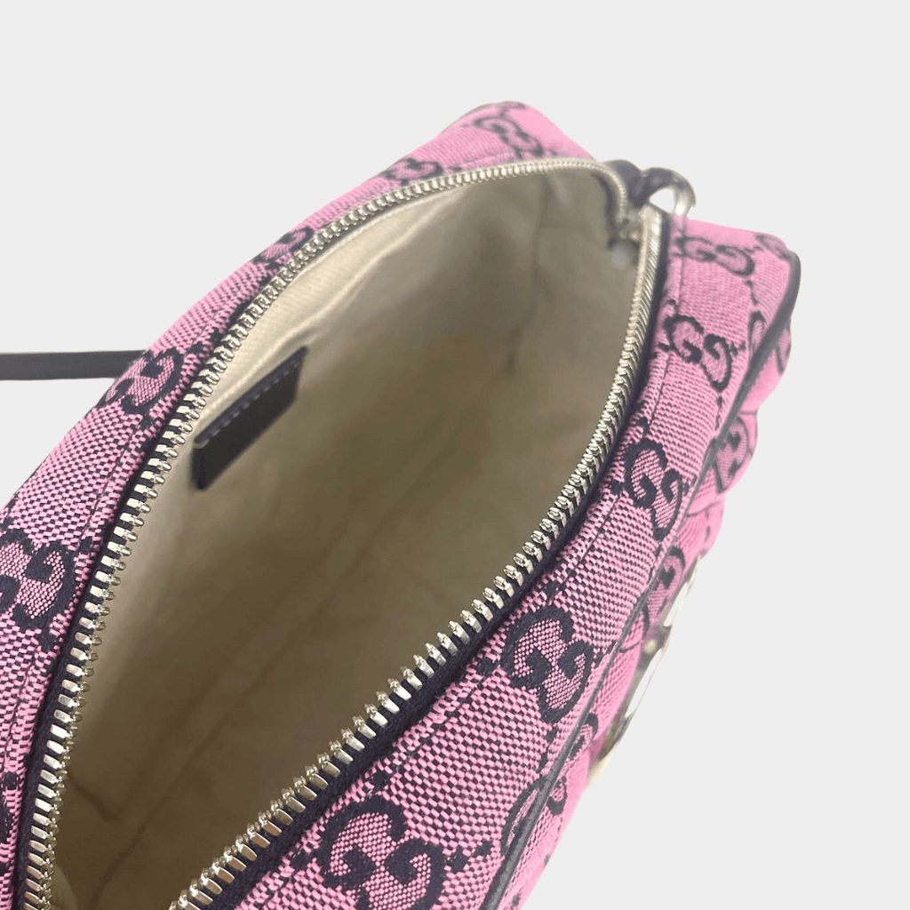 GUCCI Marmont Quilted Canvas Shoulderbag - Pink