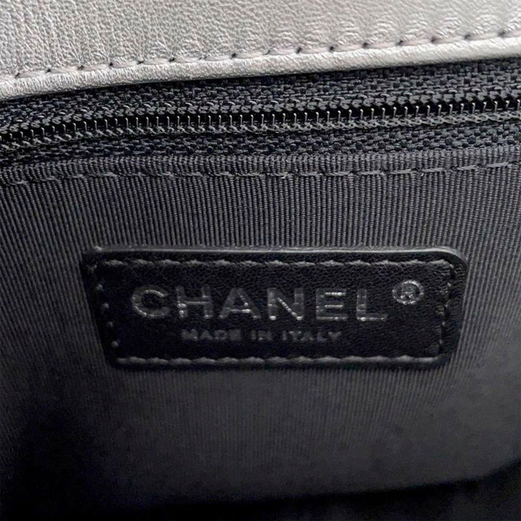 CHANEL Medium Patent Coco Boy Flap Bag