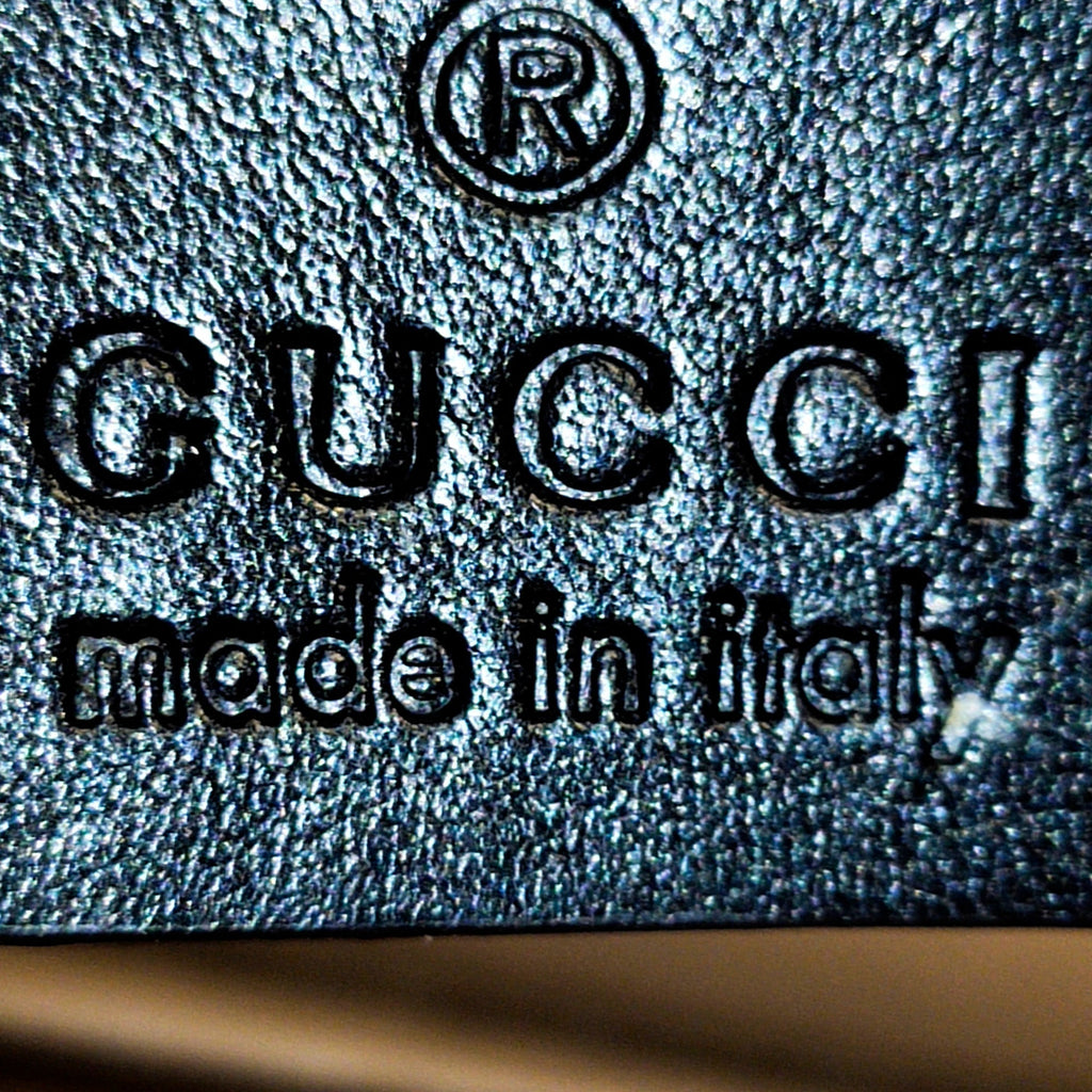 Gucci Chrystal Interlocking G Crossbody Bag Black Suede