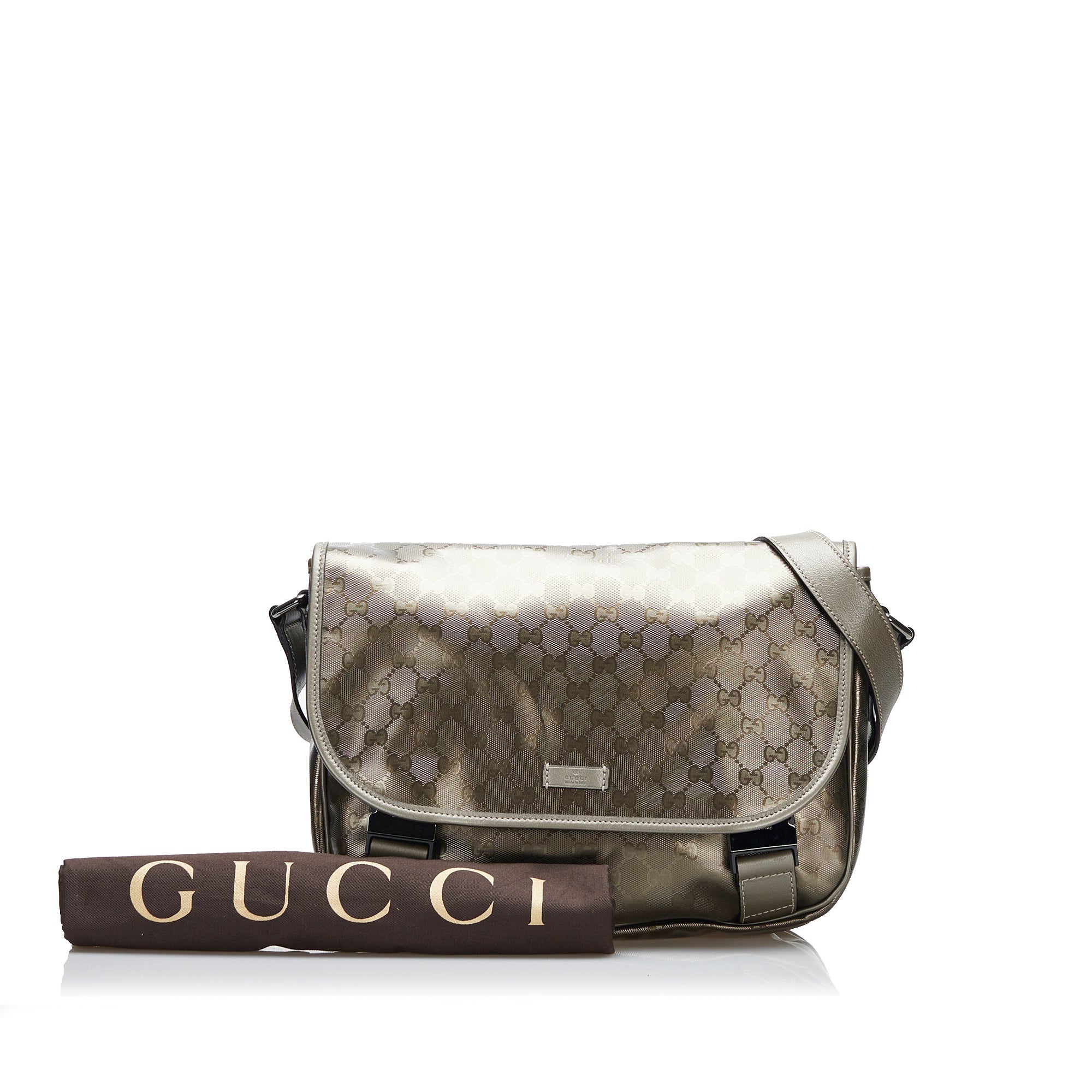 Gucci Crossbody Bag Gold GG Imprimé Canvas