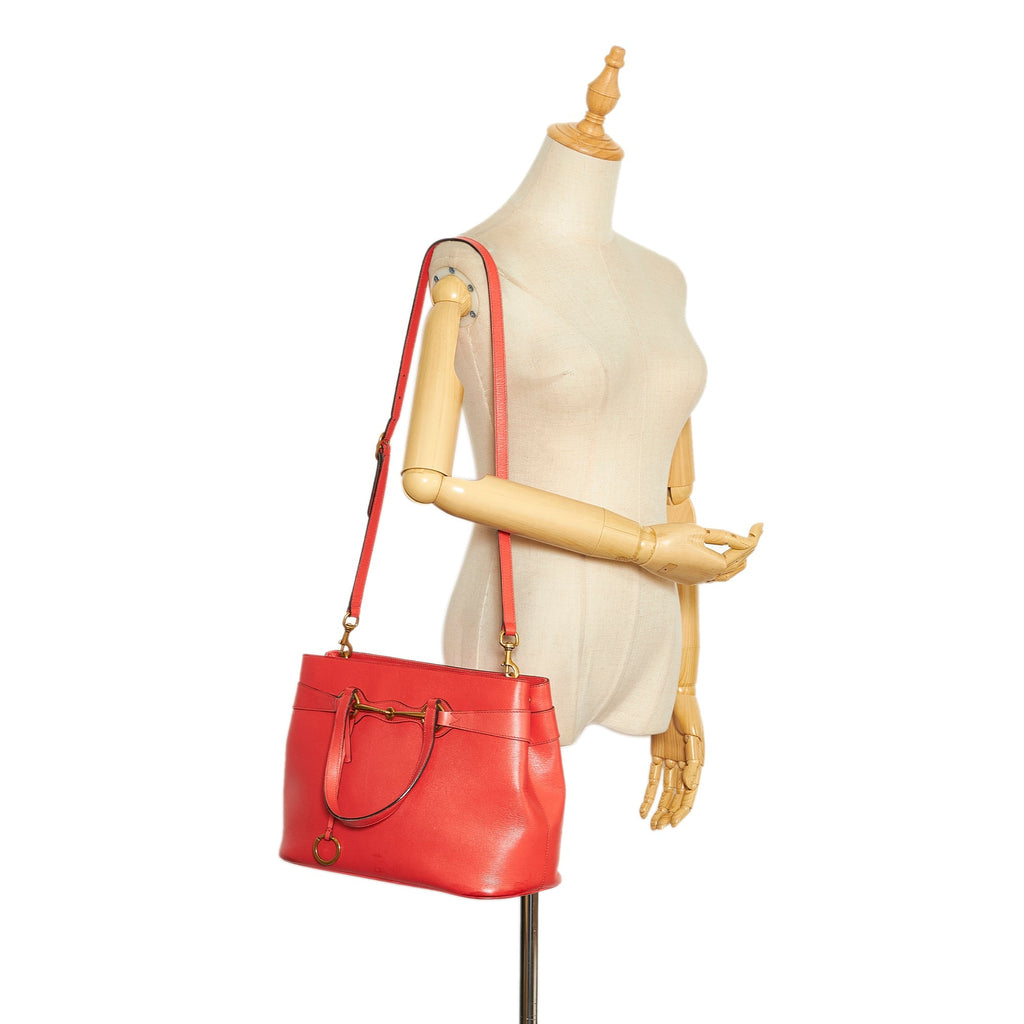 Gucci Bright Bit Orange Leather