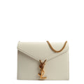 SAINT LAURENT Cassandra Medium Chain Bag- Blanc Vintage