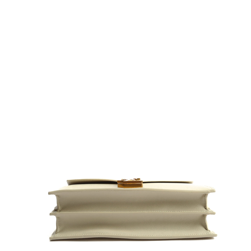 SAINT LAURENT Cassandra Medium Chain Bag- Blanc Vintage