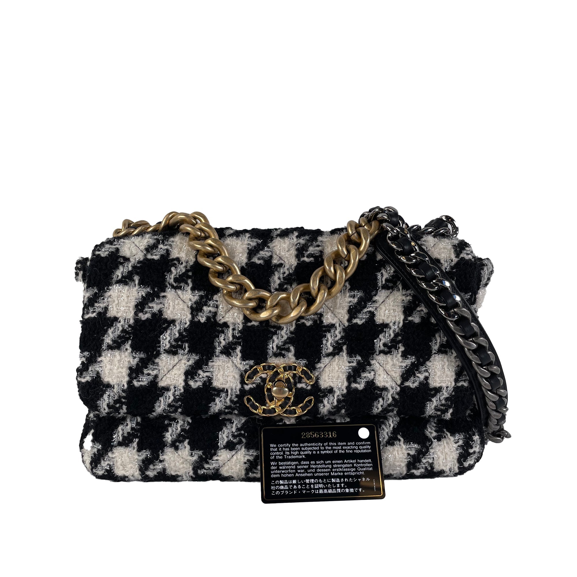 CHANEL Medium Tweed 19 Flap Bag