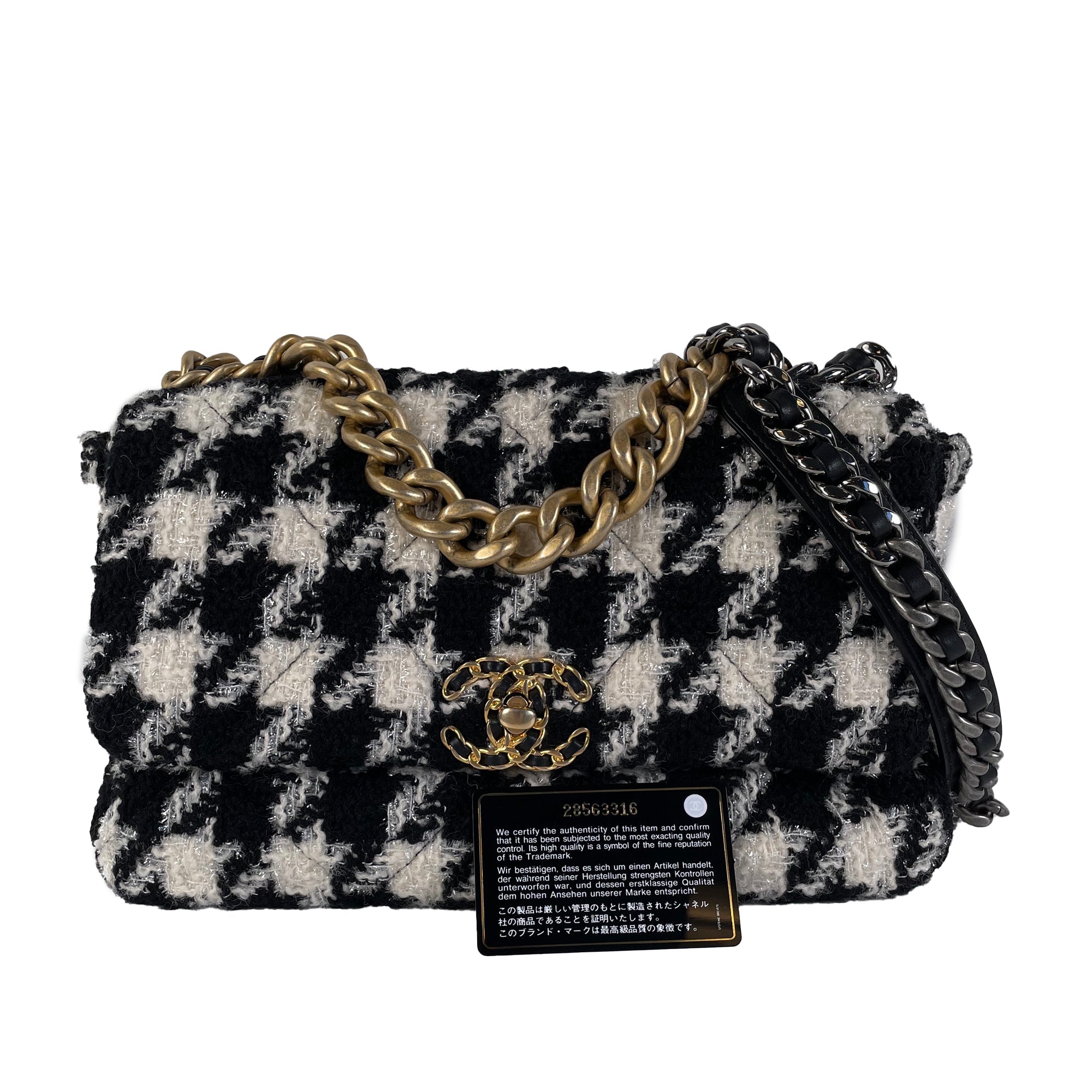 CHANEL Medium Tweed 19 Flap Bag