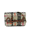 CHANEL Tweed Logo Wallet on Chain Crossbody Bag