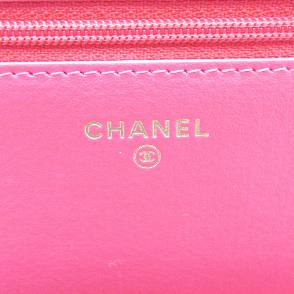 CHANEL Tweed Logo Wallet on Chain Crossbody Bag