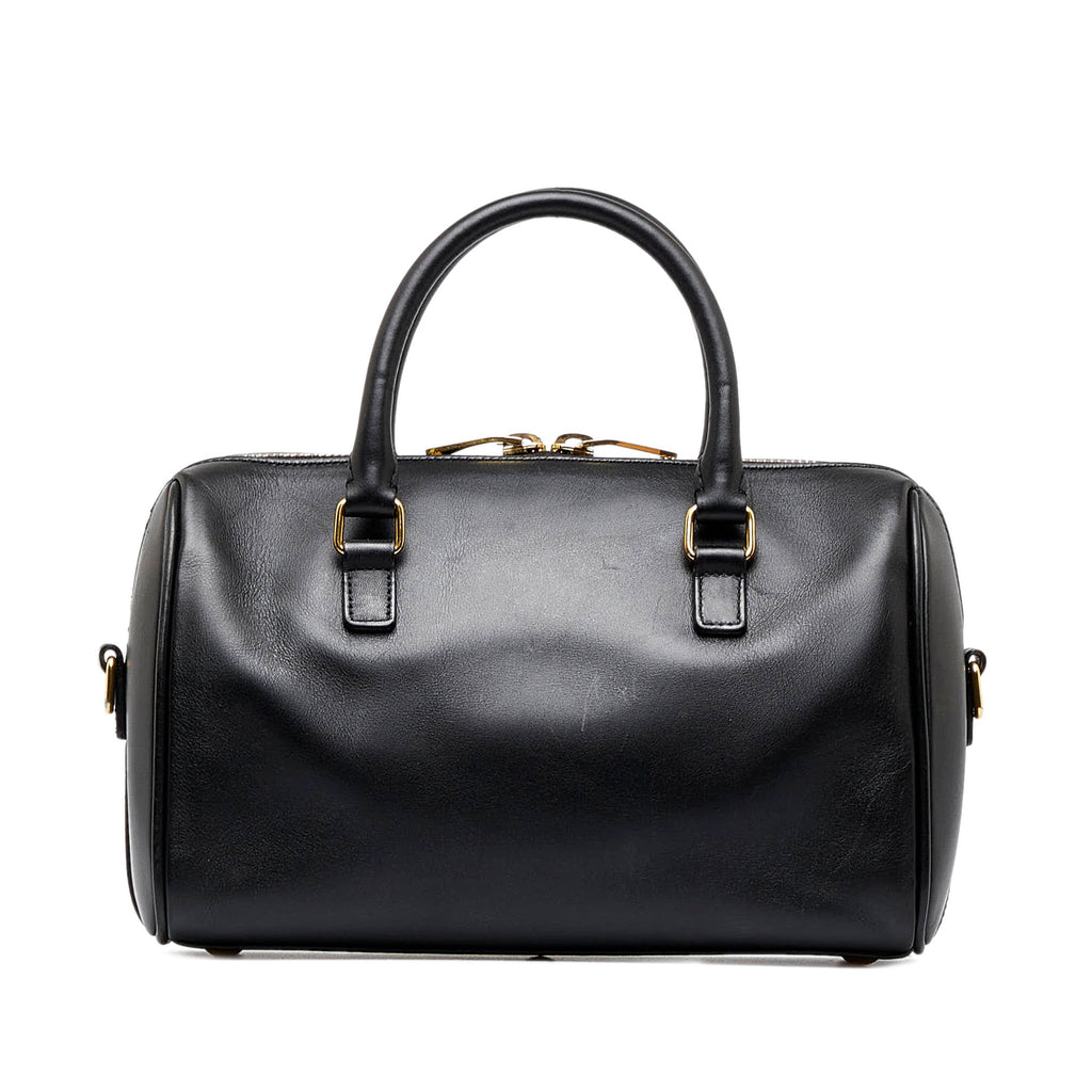 SAINT LAURENT Classic Baby Duffle Leather Satchel