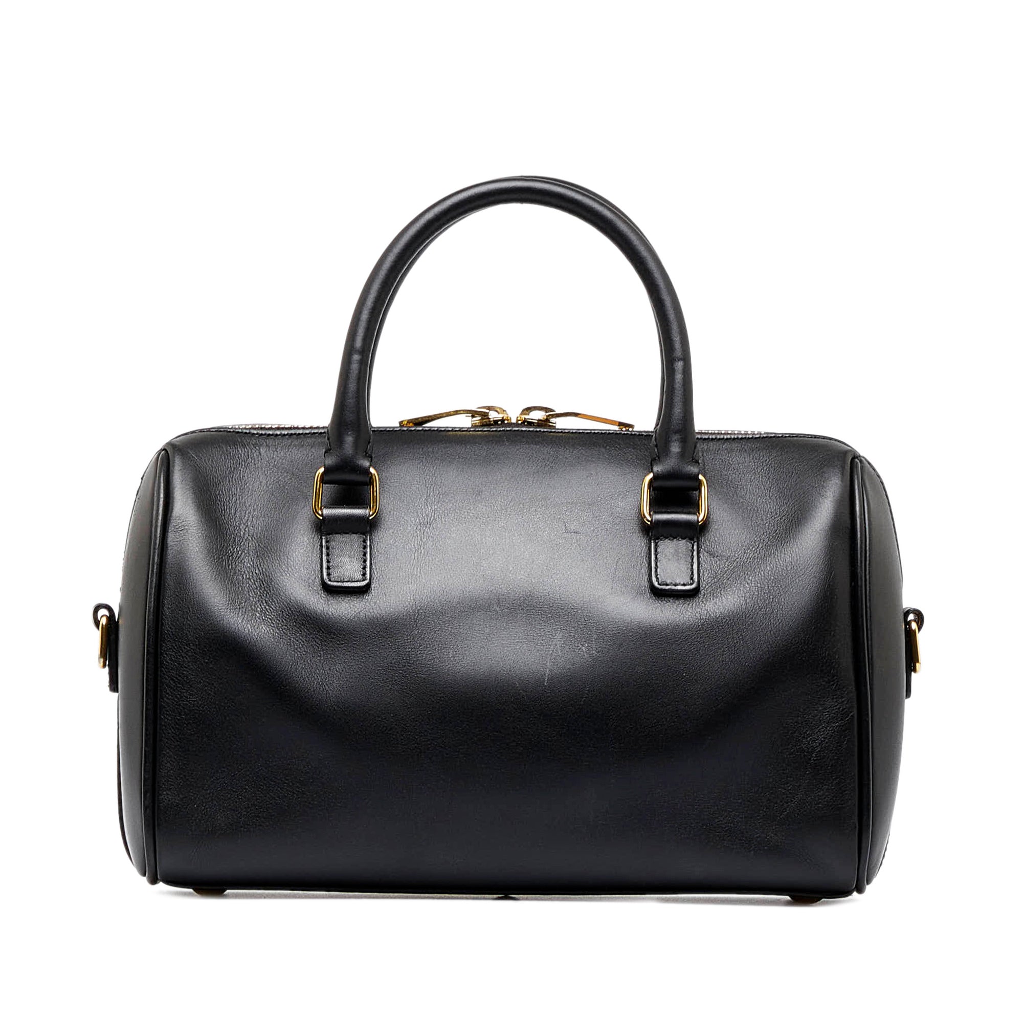 SAINT LAURENT Classic Baby Duffle Leather Satchel