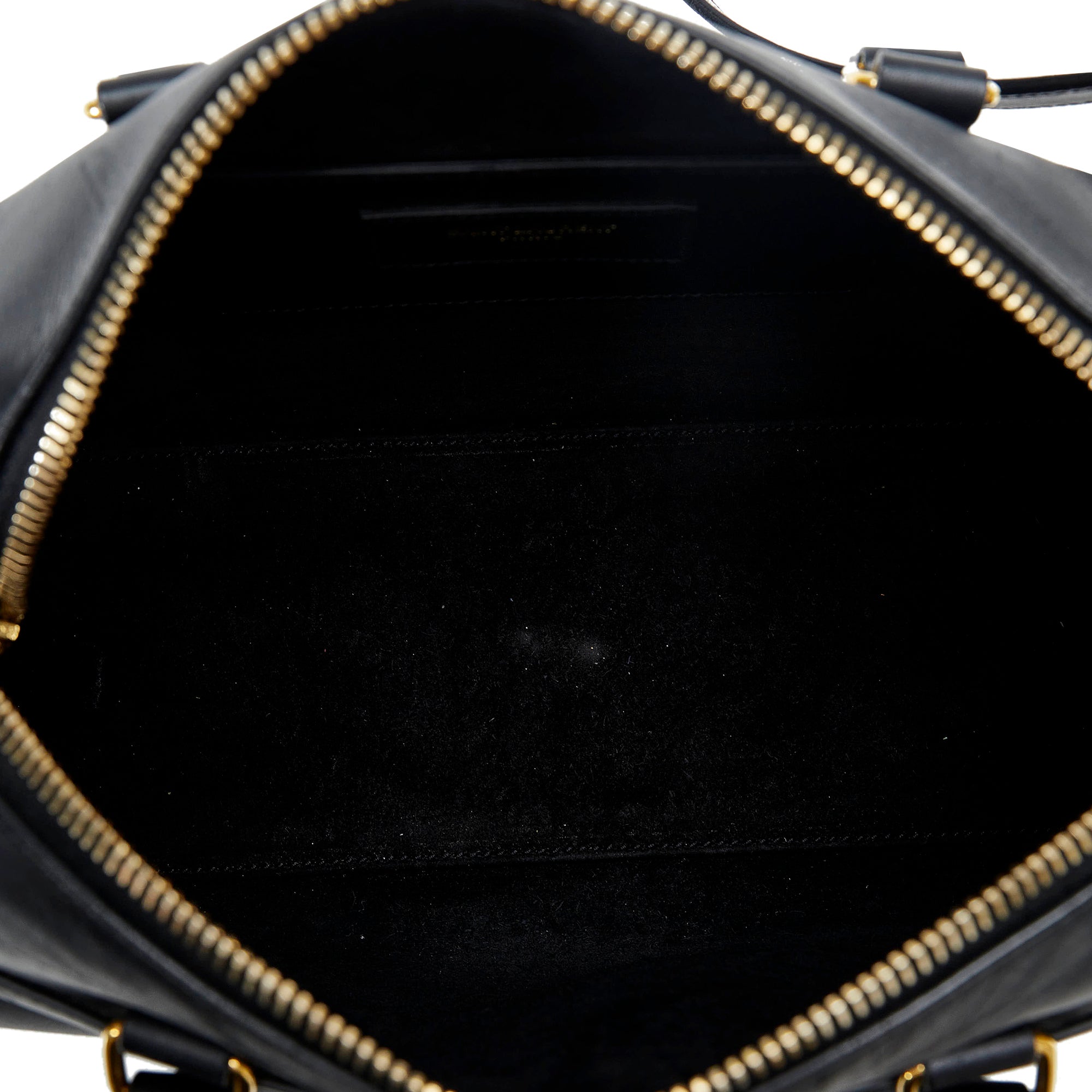 SAINT LAURENT Classic Baby Duffle Leather Satchel