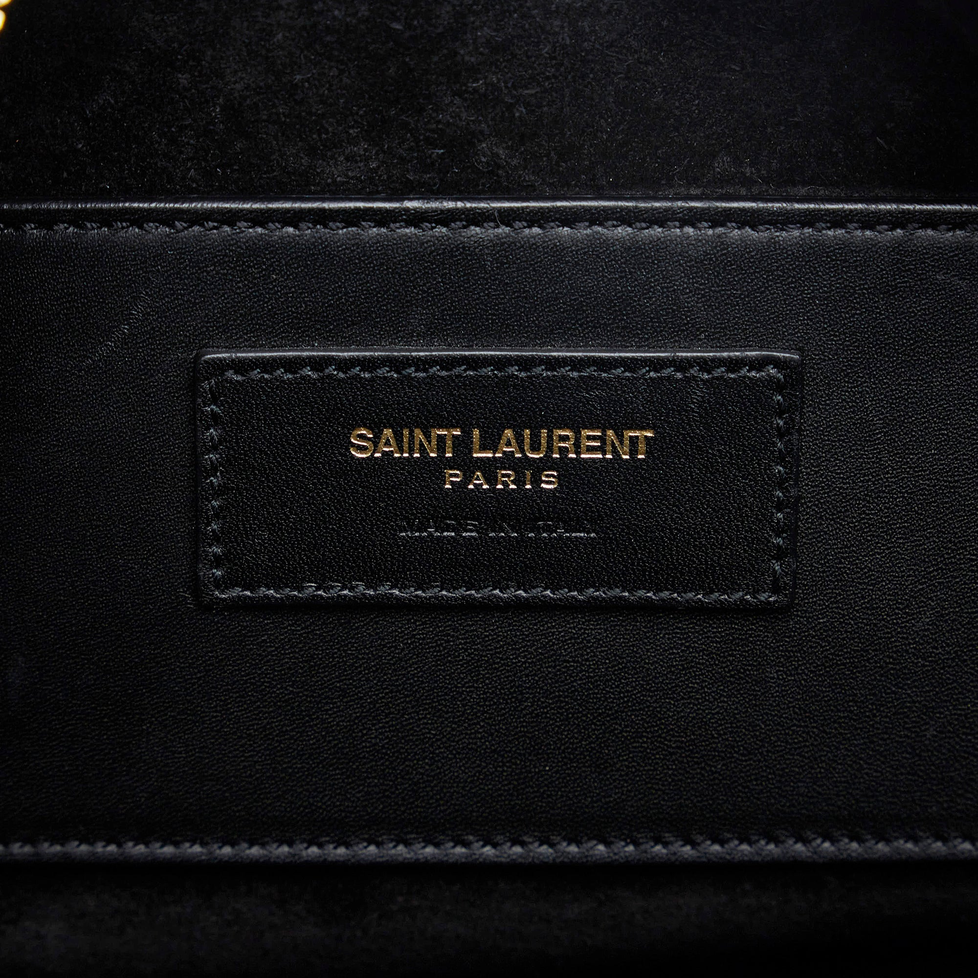 SAINT LAURENT Classic Baby Duffle Leather Satchel