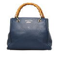 Gucci Bamboo Blue Leather