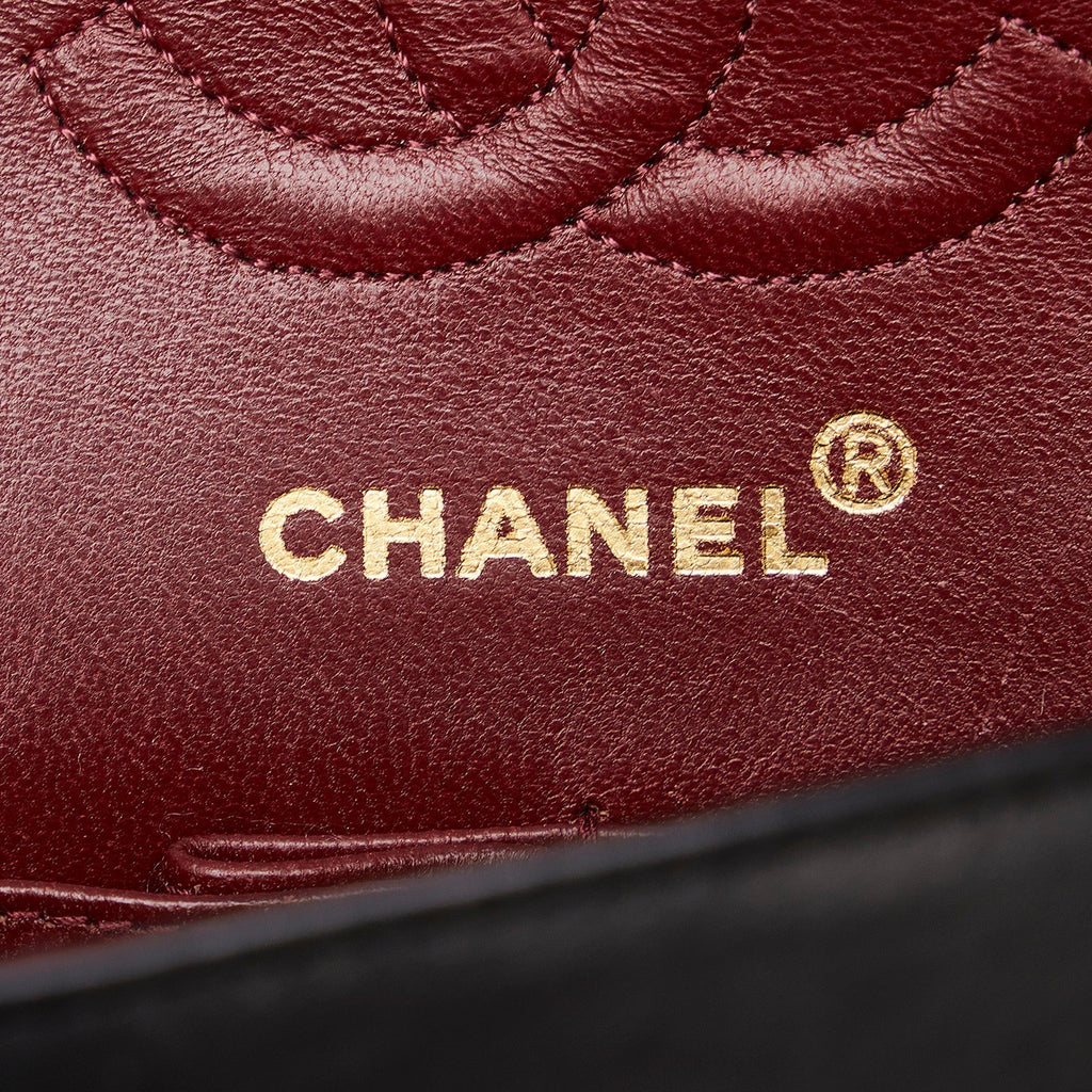 CHANEL Small Classic Lambskin Double Flap Shoulder Bag