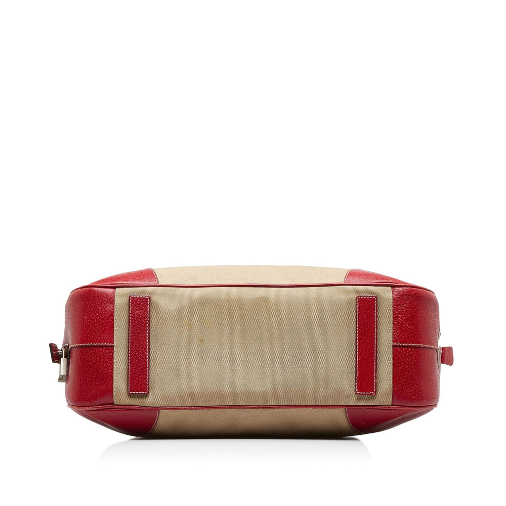 PRADA Canapa Bauletto Handbag